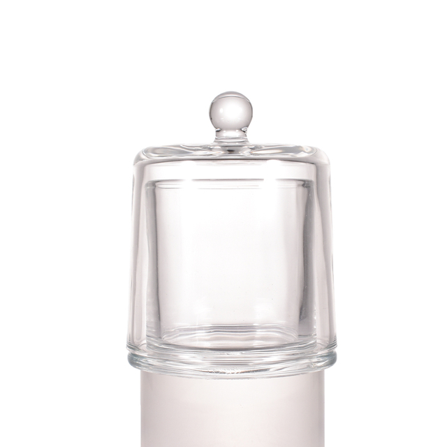 جرة شمعة زجاجية بتصميم الجرس الذهبي 200 مل 300 مل