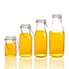 0.5L 1L 1.5L 2L المطبخ الغذاء الزجاج تخزين جرة الجرار الزجاجية محكم مع غطاء زجاجي المطاط