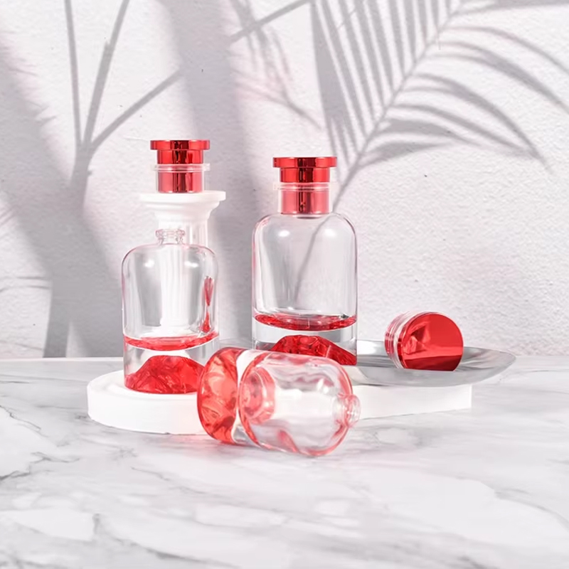 30 مل 50 مل قاعدة بركان ثقيلة 100 مل زجاجة رذاذ عطر ذات اسطوانة مستديرة