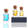 عطر بخاخ مربع عتيق 30 مل 50 مل 100 مل زجاجات عطر زجاجية فارغة مع غطاء خشبي