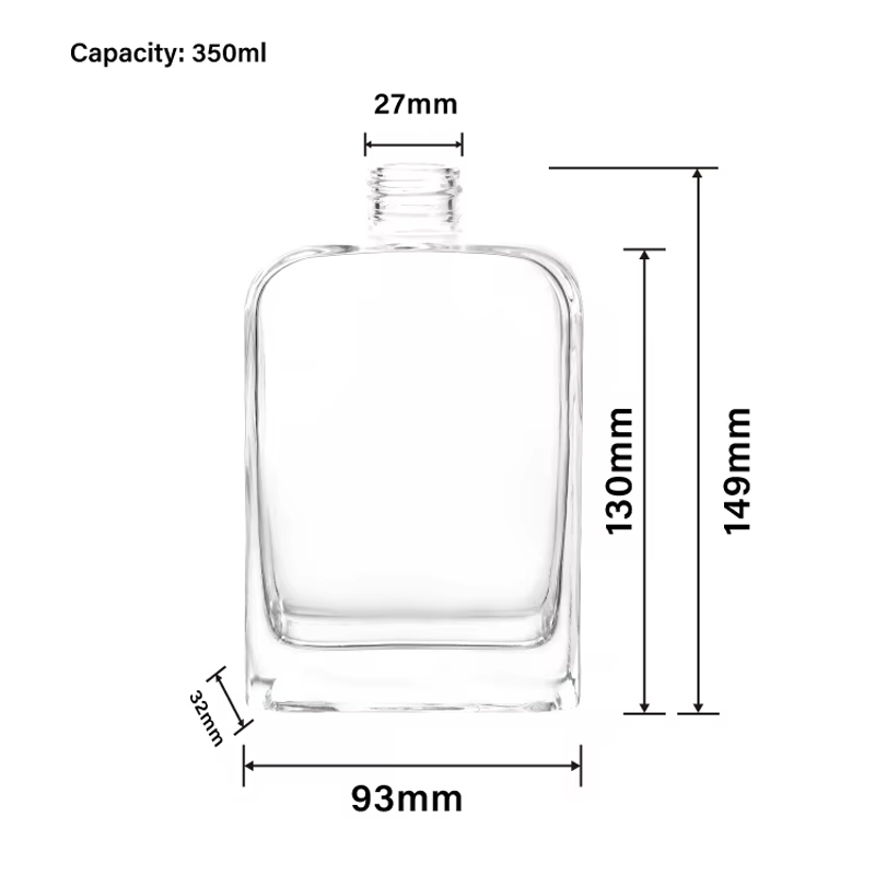 شعار مخصص فاخر زجاج ريد الناشر زجاجات 350 مل زجاجة عطر رائحة