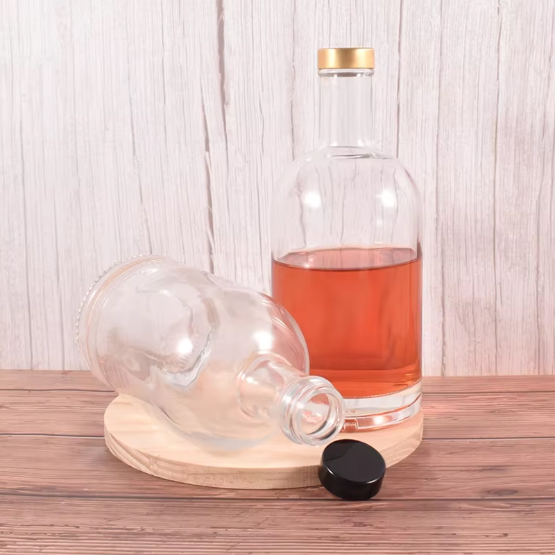 زجاجات فودكا زجاجية فاخرة سعة 750 مل 