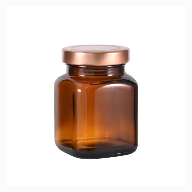 140 مل مربع من توابل العنبر والأعشاب وأملاح الاستحمام برطمان مخلل