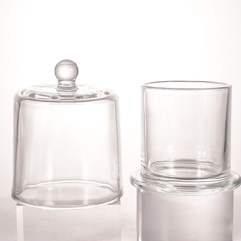 جرة شمعة زجاجية بتصميم الجرس الذهبي 200 مل 300 مل