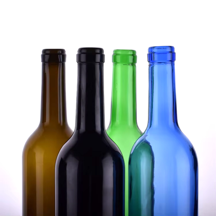 الجملة 1000 مل بوردو شكل زجاجي فارغ زجاجة النبيذ الفودكا