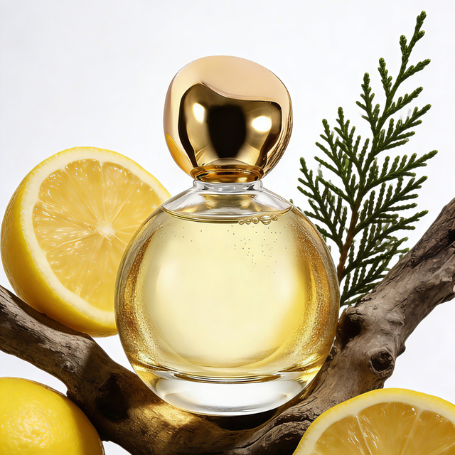  زجاجة عطر زجاجية كروية فاخرة مع غطاء ذهبي لتغليف العطور المخصصة الراقية