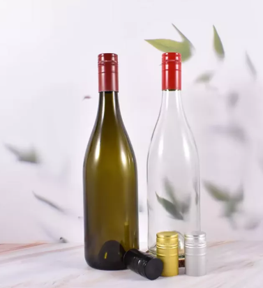 Classic 750ml Burgundy Glass Wine Bottles زجاجات النبيذ الزجاجية الكلاسيكية باللون العنابي سعة 750 مل