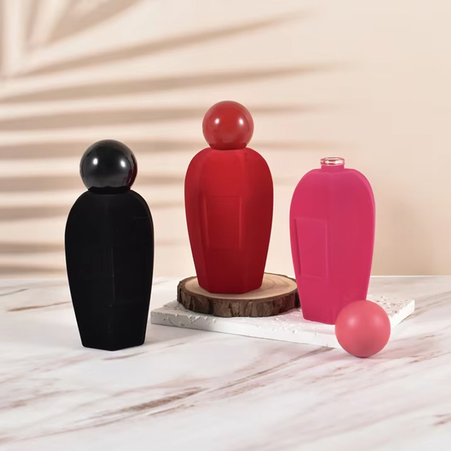 زجاجات عطر زجاجية ملونة فاخرة متدفقة مخصصة