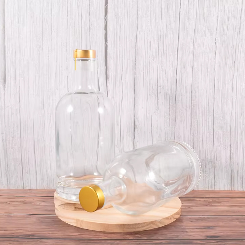 زجاجات فودكا زجاجية فاخرة سعة 750 مل 