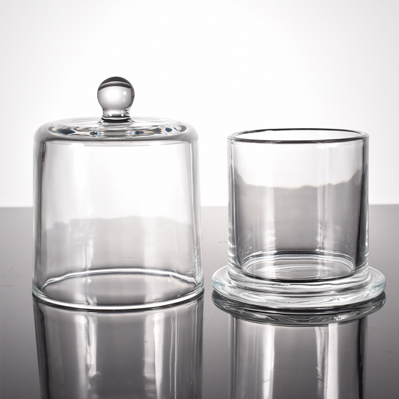 جرة شمعة زجاجية بتصميم الجرس الذهبي 200 مل 300 مل