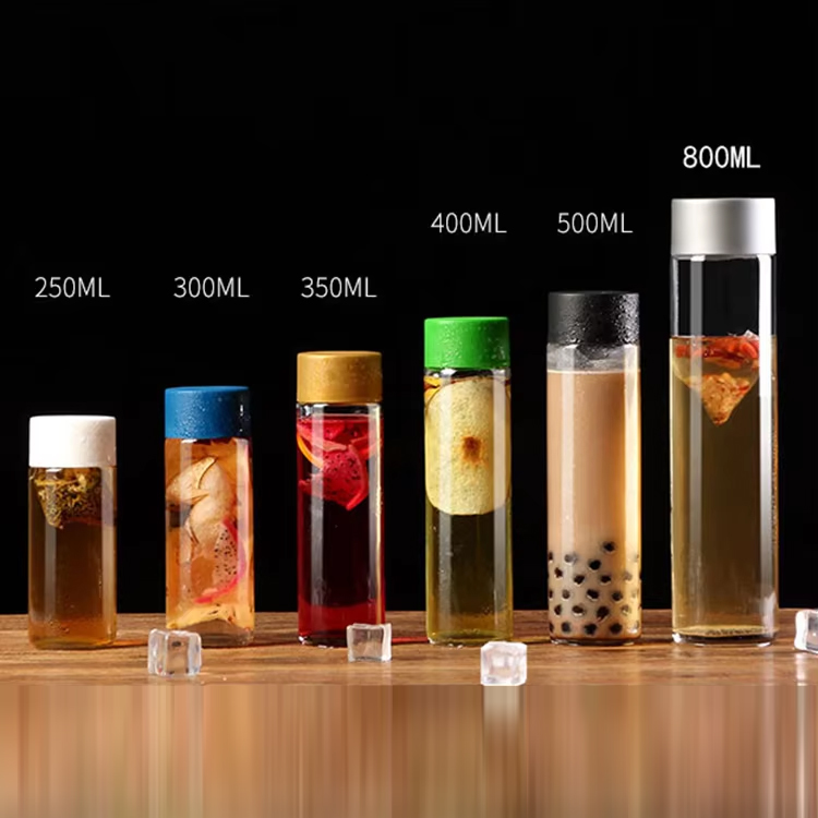 تخصيص زجاجة ماء فوس زجاجة فوس الزجاجية زجاجة عصير فوس 