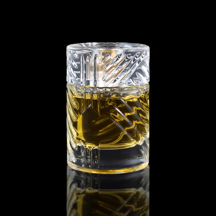 زجاجة عطر نمط 50 مل 100 مل اسطوانة الشكل زجاج زجاجة عطر رذاذ