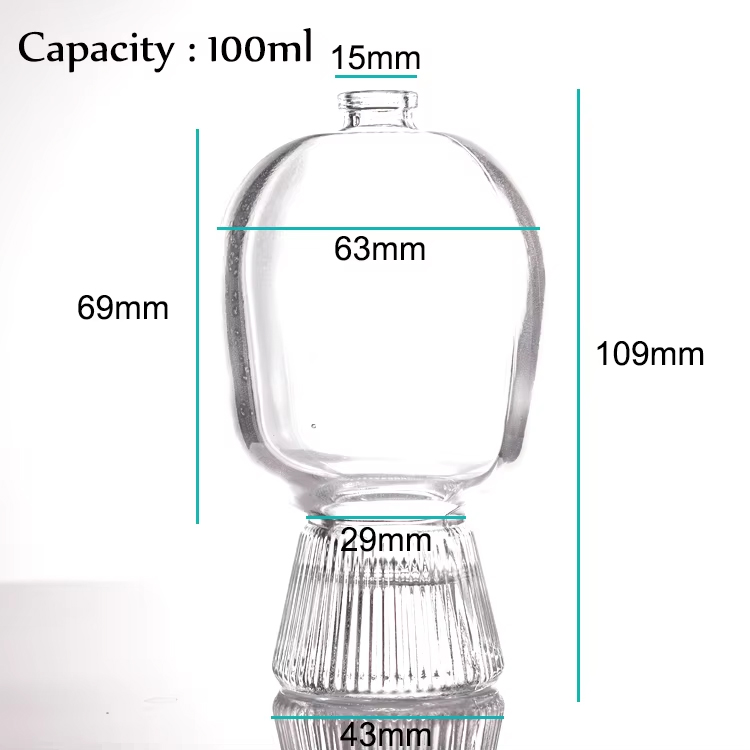 تصميم جديد مخصص زجاجات العطور زجاجة عطر على شكل حلوى 100 مل زجاجة عطر فاخرة مع صندوق للهدايا