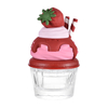 زجاجة عطر على شكل آيس كريم إبداعي - عبوة عطر زجاجية لطيفة مستوحاة من الحلوى مع غطاء مخصص