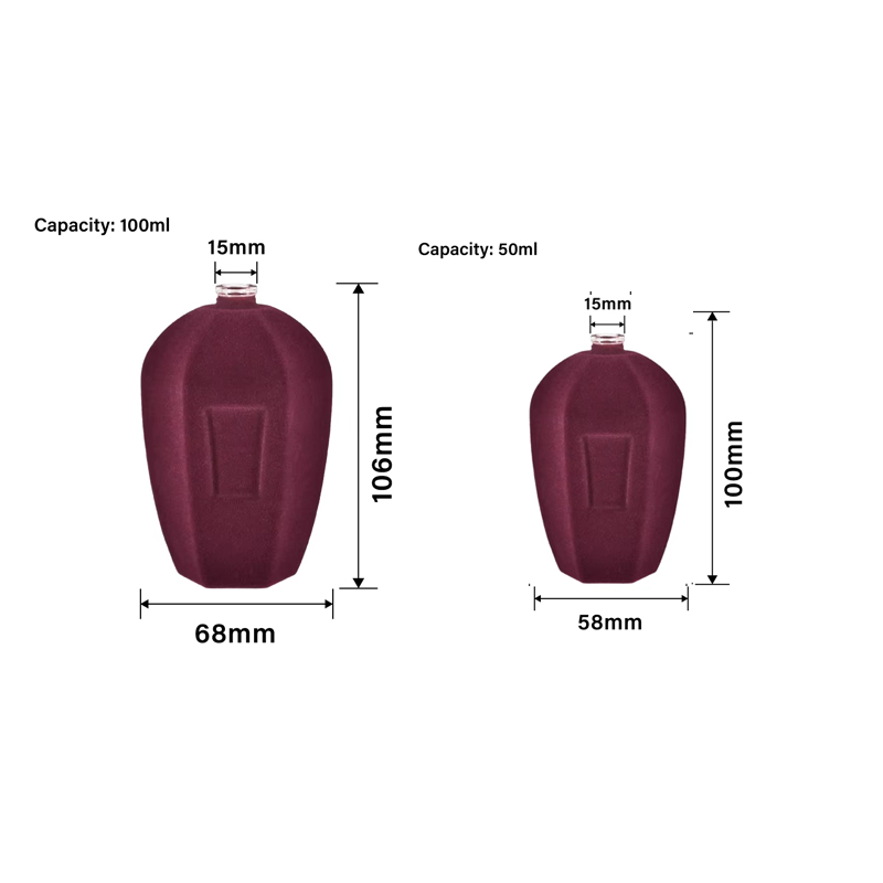 زجاجات عطر زجاجية ملونة فاخرة متدفقة مخصصة