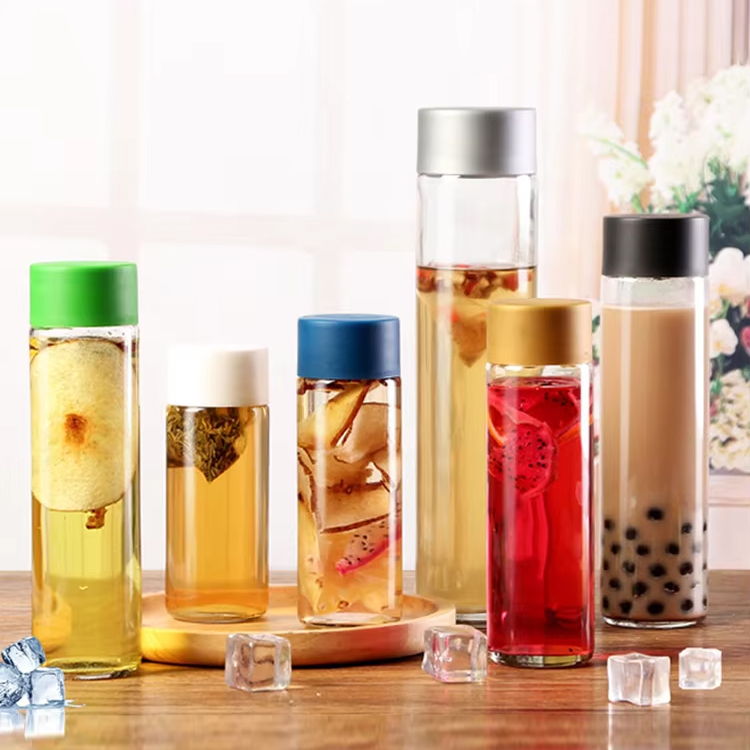 تخصيص زجاجة ماء فوس زجاجة فوس الزجاجية زجاجة عصير فوس 