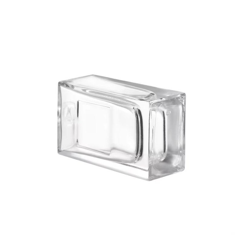 زجاجة عطر فارغة مربعة الشكل فريدة من نوعها 50 مل 80 مل 100 مل مع غطاء بخاخ فاخر