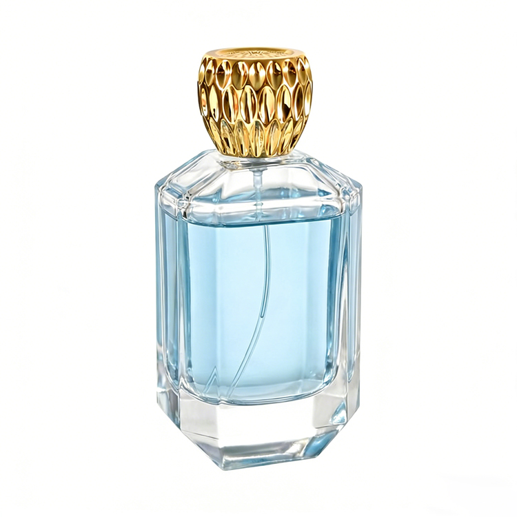 زجاجة عطر زجاجية فاخرة 30 مل 50 مل 100 مل مع أغطية مخصصة عبوة عطر فارغة مميزة