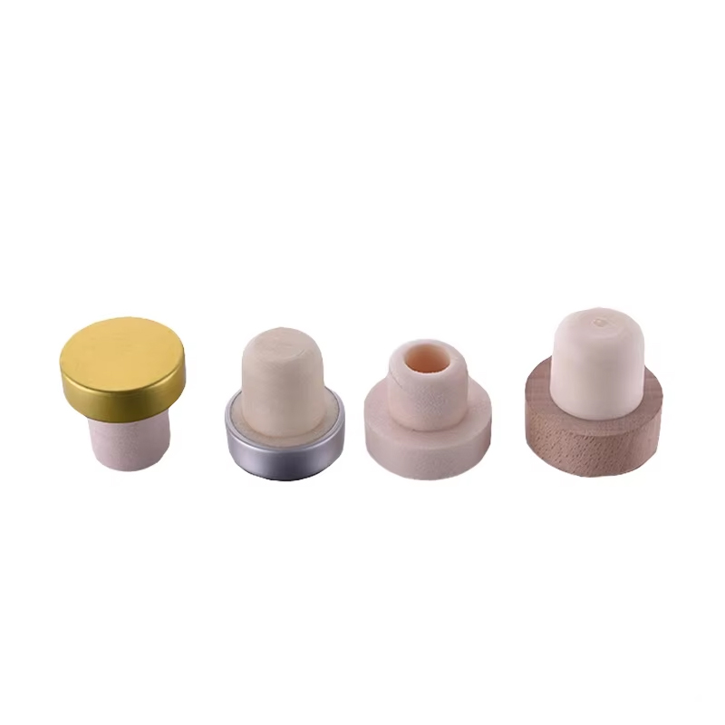 غطاء زجاجة خشب الفلين الاصطناعي على شكل T-Bar العلوي