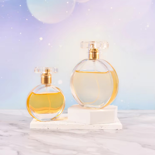 30 مل 50 مل 100 مل زجاجات عطر زجاجية ذات فم مفلطح حديث