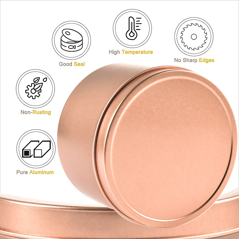 الجملة شمعة القصدير 250 مل جرة شمعة العطر المعدنية الفارغة