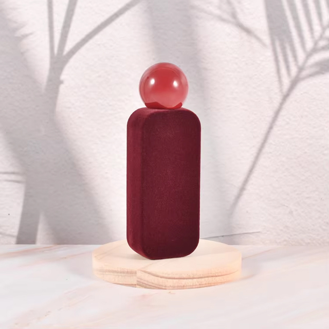 تخصيص اللون الفاخر تجعيد يتدفقون زجاجة عطر مخملية 50 مل زجاجة عطر زجاجية 