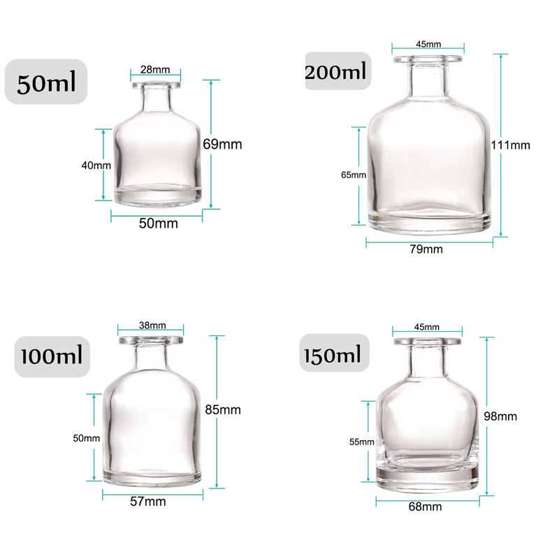 الصين جولة متجمد الفاخرة ريد الناشر زجاجة الزجاج