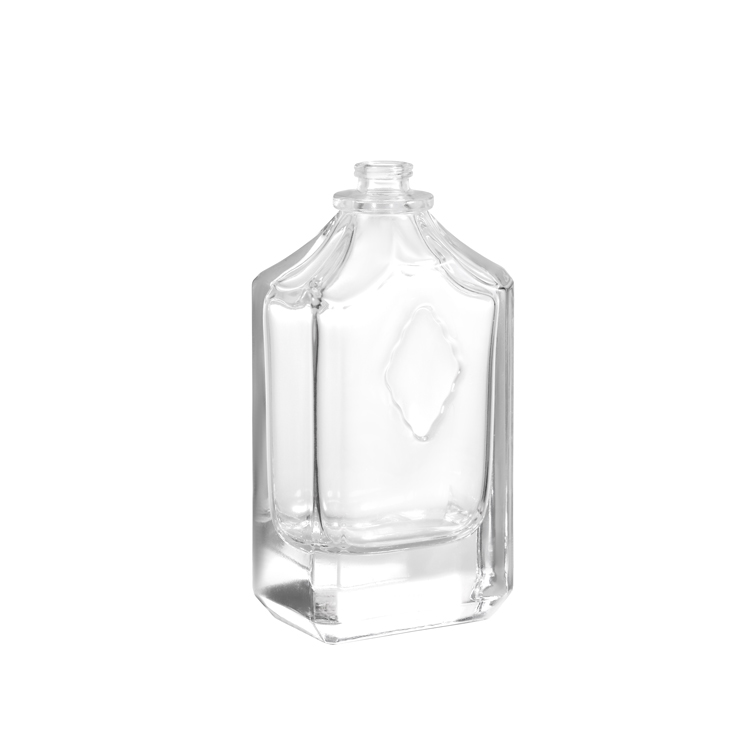 مصنع زجاجات العطور الفاخرة من الزجاج الشفاف زجاجات العطور الفارغة المخصصة بالجملة 100 مل