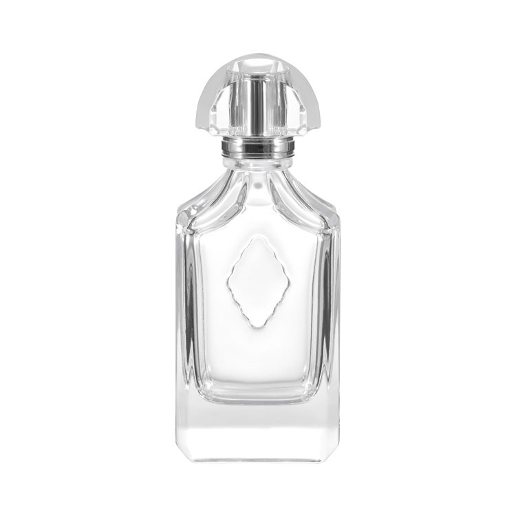 مصنع زجاجات العطور الفاخرة من الزجاج الشفاف زجاجات العطور الفارغة المخصصة بالجملة 100 مل