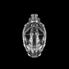زجاجة عطر زجاجية ذات جوانب على شكل قلب فاخرة لتغليف العطور المخصصة